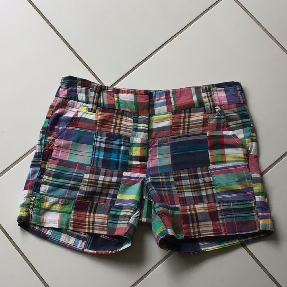 J.Crew city fit plaid shorts